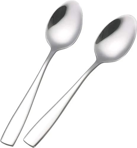 Miniatura 7 de Asking Cuchara de cocina de acero inoxidable de 12 piezas, cucharas de mesa para cubiertos