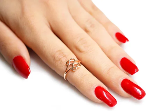 Miniatura 4 de CloseoutWarehouse Anillo de plata de ley con corazones infinitos (opciones de color, tamaños 2-15)