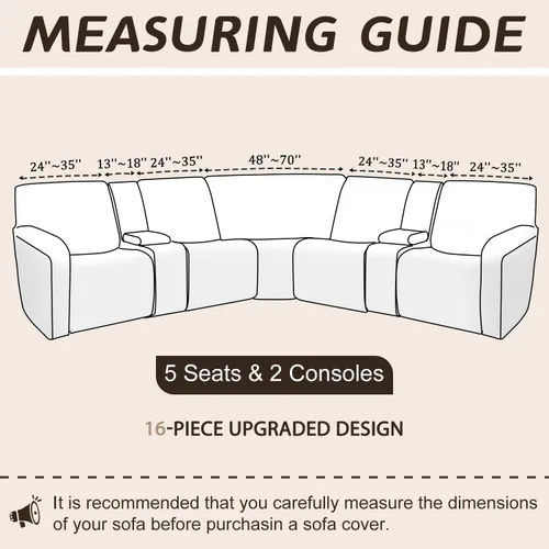 Miniatura 589 de Arfntevss Fundas de sofá seccional reclinable de terciopelo, Funda de sofá seccional de esquina para sofá reclinable, Funda elástica suave