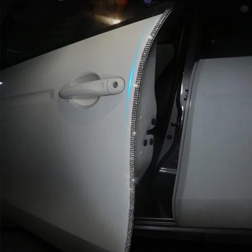 eing 4 tiras de goma resistentes a los arañazos para puerta de coche, 35.4 in, color blanco