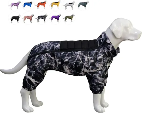 Miniatura 19 de ArmyGreen Abrigo para Perros - Chaleco reflectante cálido para perros pequeños, medianos y grandes, impermeable, resistente al viento, con Verde