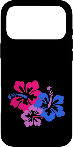 Miniatura 21 de Funda para iPhone 13 Pro Bisexual Bi Pride Sutil Hibiscus Flower Hawaii LGBT LGBTQ