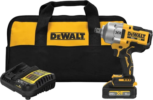 Miniatura 10 de DEWALT Kit de llave de impacto inalámbrica 20V MAX XR de 3/4 pulgadas con batería POWERSTACK y cargador (DCF964GH1)