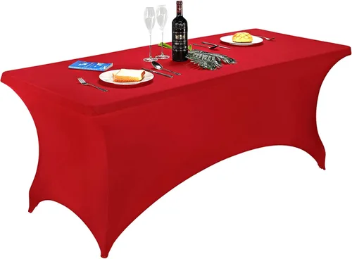 Miniatura 130 de FORLIFE - Funda de mesa de elastano, mantel ajustado de 4 pies para mesas rectangulares, funda elástica para patio, universal para bodas, banquetes