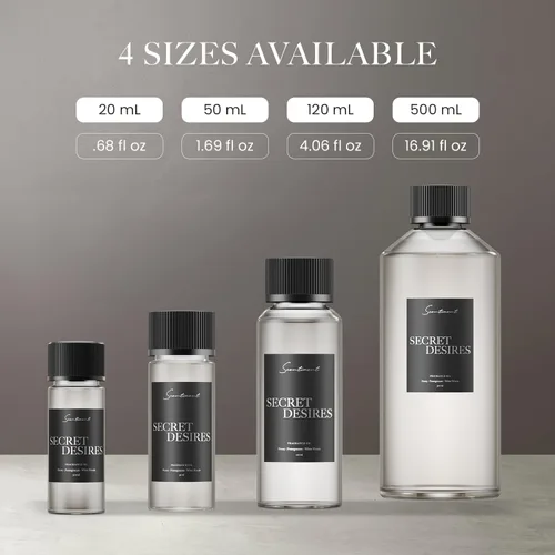 Miniatura 3 de Scentiment Secret Desires Aceite difusor – Aroma de hotel prémium con notas de peonía, granada y bosque blanco para el hogar, repuesto de difusor