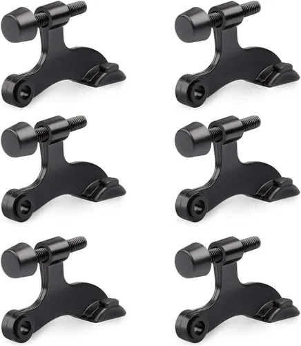 Miniatura 12 de HOMOTEK Paquete de 20 topes de puerta con pasador de bisagra, topes de bisagra para la parte superior de la puerta, tope de puerta ajustable de lujo