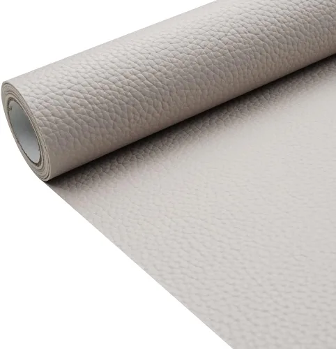 Miniatura 11 de Tela de cuero de imitación de textura litchi azul bebé PU 11.8x53.14 pulgadas (30x135 cm) de 1.13 mm de espesor para tapicería, manualidades