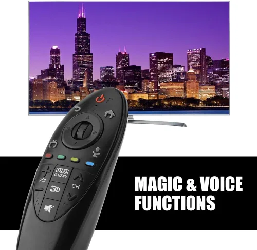 Miniatura 3 de Mando a distancia para TV y MR500G y MR500 MBM63935937 Reemplazo universal de control remoto para LED LCD 3D TV Negro 6.7x2.4x2.0 in