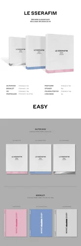 Miniatura 2 de Dreamus LE SSERAFIM - EASY 3rd Mini Album+Store Gift Vol.3 SHEER MYRRH ver. ASCM0352