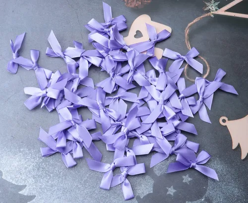 Miniatura 2 de Sowaka 50 lazos de satén con lazo, suministros de flores para regalo, envoltura, álbumes de recortes, decoración, costura, manualidades, Navidad
