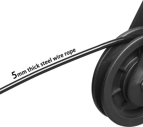 Miniatura 4 de Cable de polea grueso de 0.197 in de alambre de acero para máquinas de cable, equipo de gimnasio en casa, accesorio de ejercicio de fitness