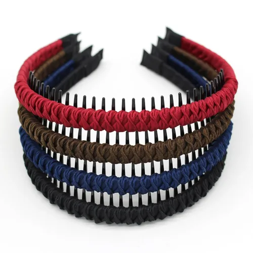 Miniatura 8 de JOBAND Diadema de Aro con Púas Multicolor, Diadema con Peine, Accesorios para el Cabello Suave y Cómodo, Antideslizante para Mujeres/Niñas