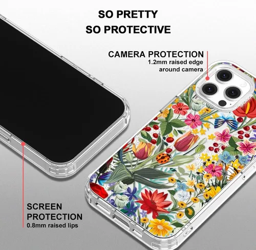Miniatura 4 de MOSNOVO Funda para iPhone 12 e iPhone 12 Pro, [Buffertech Protección contra Caídas de Grado Militar de 6.6ft] [Tecnología Anti Despegue] Funda Claro