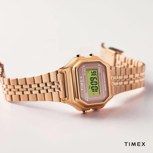 Miniatura 5 de Timex - Reloj digital de cuarzo para mujer con correa de acero inoxidable