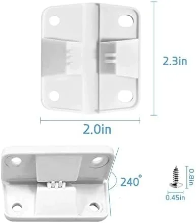 Miniatura 2 de Bisagras de repuesto para refrigeradores, 6 bisagras de repuesto, 24 tornillos, compatibles con Coleman Coolers 5253 6262 6270 reemplazo de bisagras