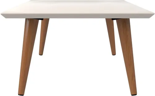 Miniatura 5 de Manhattan Comfort Utopia Collection 89452 - Mesa auxiliar rectangular moderna de mediados de siglo para sala de estar, con patas abiertas