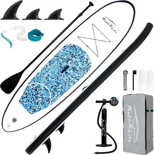 FEATH-R-LITE Tabla de paddle surf inflable ultraligera de 10 pies x 30 pulgadas/10 pies 6 pulgadas x 33 pulgadas, para todos los niveles de