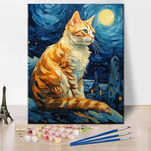 Miniatura 10 de TUMOVO Pintura por números para adultos, kits de pintura de playa por números, pintura al óleo de paisaje costero colorido para adultos, kit