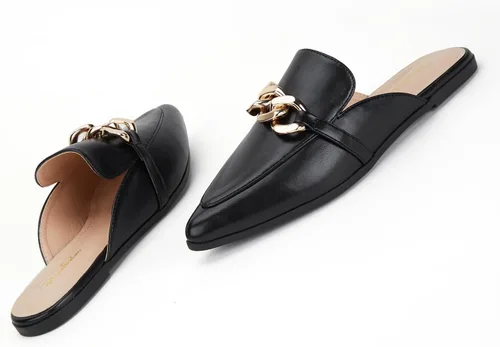 Miniatura 3 de BISON SPIRIT Mocasines planos para mujer, con puntera puntiaguda, sin cordones, mocasines