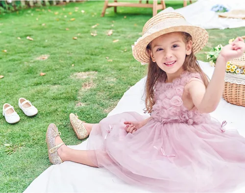 Miniatura 2 de Felix Flora - Zapatos de bailarina planos para niña Mary Jane pequeñoszapatos para niñasniños grandes