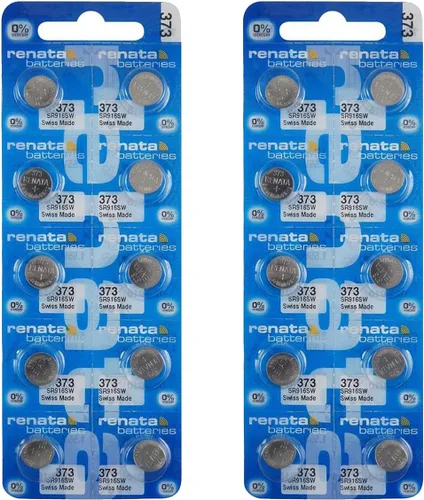 Miniatura 10 de Renata 373 SR916SW Baterías – 1.55 V Óxido de Plata 373 Batería de Reloj (2 unidades)