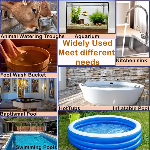 Miniatura 6 de Calentador de agua de inmersión eléctrico portátil de titanio de 2000 W totalmente sumergible para piscina y bañera de hidromasaje con GFCI, control