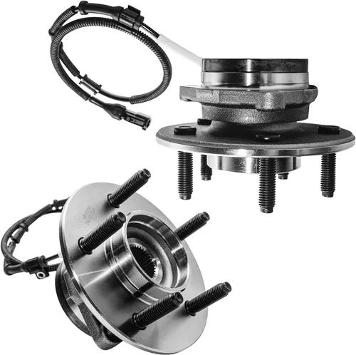 Detroit Axle - Bujes de rodamiento de rueda delantera 4WD para Ford F-150 2000-2003 [ABS de 4 ruedas], repuesto 2001 2002 F-150 [5 espárragos,