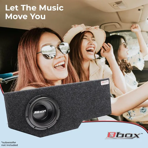 Miniatura 3 de Bbox - Caja sellada de subwoofer individual de 12 pulgadas, compatible con Dodge Ram Quad Cab 2002-2018, cajas y carcasas de subwoofer