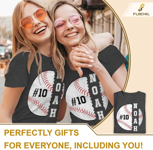 Miniatura 2 de Camiseta de béisbol personalizada, camisetas de béisbol para mujer, camisetas de béisbol para mujer, camiseta con número de nombre personalizado