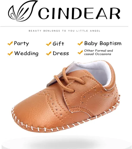 Miniatura 2 de Zapatos para bebés y niñas, mocasines Oxford para recién nacidos, adorables zapatos de cuna para niños pequeños, zapatos de cuna para precaminantes