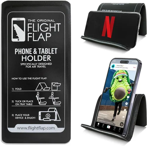 Miniatura 14 de Flight Flap Soporte flexible para tablet de avión, soporte flexible para teléfono celular y tableta, extra grande de 12 x 7 pulgadas, soporte
