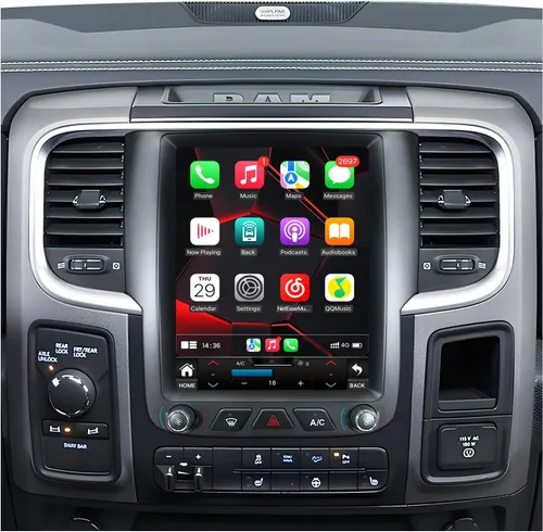 Miniatura 10 de 4 GB RAM+64 GB ROM Radio de coche para Dodge Ram 1500 2500 2013-2018: 1280 * 800 Pantalla táctil Car Stereo Upgrade Wireless CarPlay Android Auto