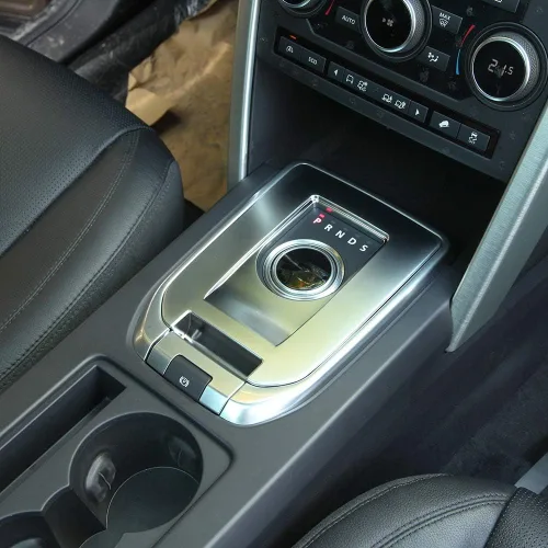 Miniatura 10 de YIWANG Cubierta de placa de cambio de engranajes de plástico ABS para Land Rover Discovery Sport 2015-2018 Accesorios de coche (negro cepillado)