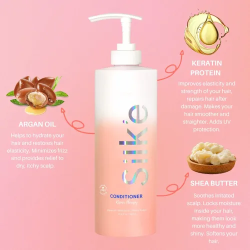 Miniatura 2 de Silk'e Repair Therapy Conditioner 23.6 oz – Acondicionamiento profundo para cabello dañado y seco sin parabenos ni sulfatos Acondicionador