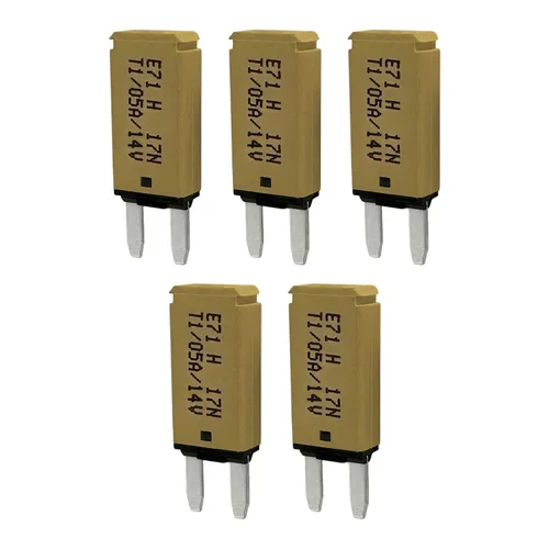 Miniatura 18 de Mini ATM Auto Reinicio 5 Amperios Disyuntor de Circuito Fusible para Protección de Batería de Audio Automotriz Marina RV Coche Camión (T1) Reinicio