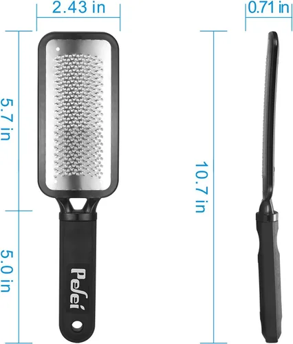 Miniatura 8 de Lima de pie para pedicura tamaño gigante, lima profesional de acero inoxidable para el cuidado de pies para eliminar la piel dura, se puede usar