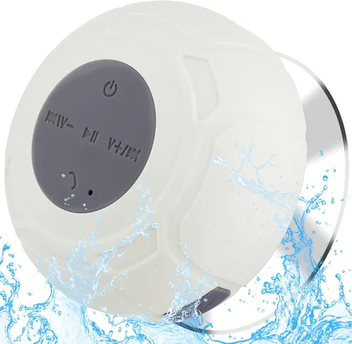 Miniatura 8 de Altavoz de ducha Bluetooth impermeable portátil inalámbrico resistente al agua altavoz ventosa, micrófono integrado regalos para niños altavoz