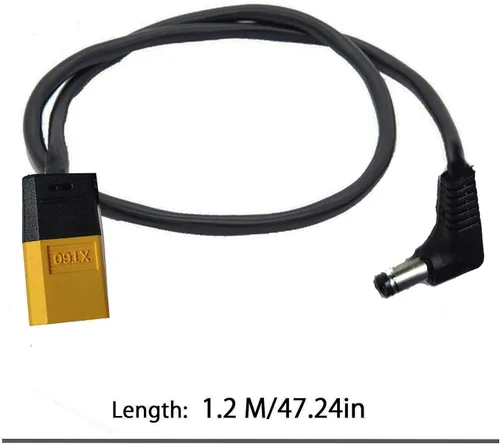 Miniatura 5 de Avata FPV - Cable de alimentación XT60 a CC para DJI Avata Fly Smart Combo FPV Goggles V2, FPV Goggles Battery 1.2M/47inch