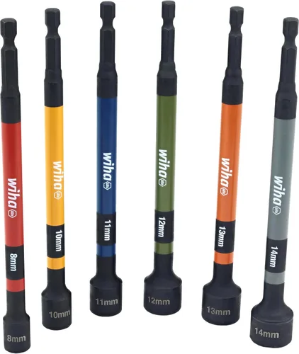 Miniatura 6 de Wiha 70487 Juego de 6 piezas de colocador de tuercas magnético con código de colores métrico