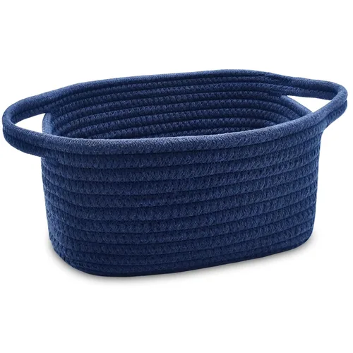Miniatura 13 de Abenkie - Cesta de almacenamiento pequeña, bonita canasta de algodón tejida con cuerda de algodón para perro y gato, para guardería, sala de estar