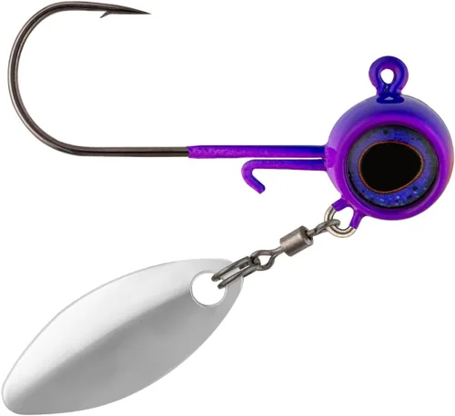 Miniatura 19 de Northland Fishing Tackle Deep-Vee Spin Jig, versátil Walleye Spinning Jig con hoja de sauce Thumper, señuelo multiespecie, cebo de pesca esencial