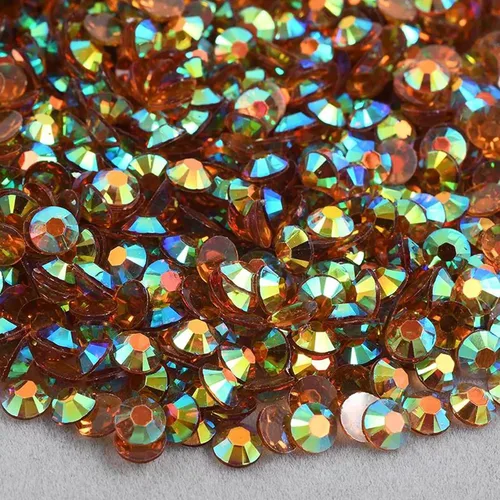 Miniatura 20 de 5000 diamantes de imitación de resina de 0.157 in, diamantes de imitación transparentes con parte trasera plana para manualidades, diamantes de Rosa