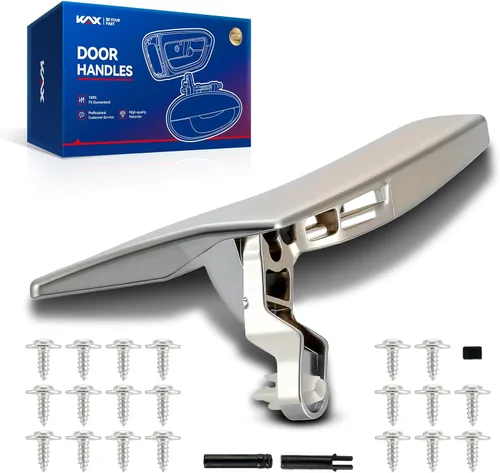 Miniatura 15 de KAX Manija de puerta exterior de ABS para conductor, 4 piezas, compatible con Toyota Tundra 2007-2019; reemplaza