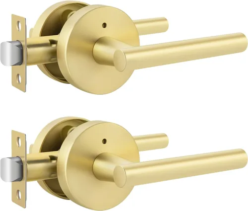 Miniatura 17 de Goldenwarm - Paquete de 1 picaporte negro inactivo de una sola cara, con tirador de puerta de extracción mate, resistente, para armario o despensa