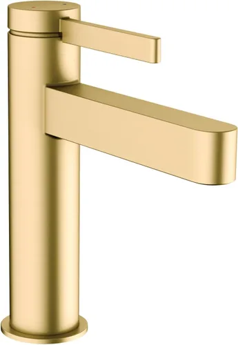 Miniatura 11 de hansgrohe Finoris 76020341 - Grifo moderno para lavabo de baño con 1 manija y 1 orificio de 12 pulgadas de alto, cromo negro cepillado