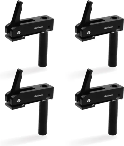 Miniatura 10 de DuBois 51059 Abrazaderas de banco para perro de 3/4 pulgadas (0.748 in) Topes de abrazadera de tornillo ajustables en ángulo de banco de trabajo