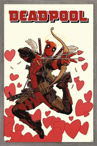 Miniatura 10 de Marvel Comics Deadpool - Póster de pared de Cupido, 22.4 pulgadas de largo x 14.7 pulgadas de ancho, versión premium sin marco