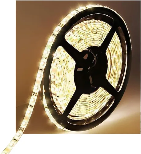 Miniatura 11 de Resistente al agua IP65, tira de luz LED flexible impermeable de 12V, tiras de luz LED cortables de 16.4 pies/5m, 300 unidades 3528 LEDs, cinta LED