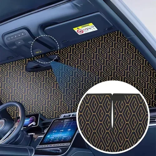 Miniatura 5 de Parasol para parabrisas personalizado para Chevrolet Equinox (2018-2025), parasol delantero de tela resistente con marco de metal fuerte, protección