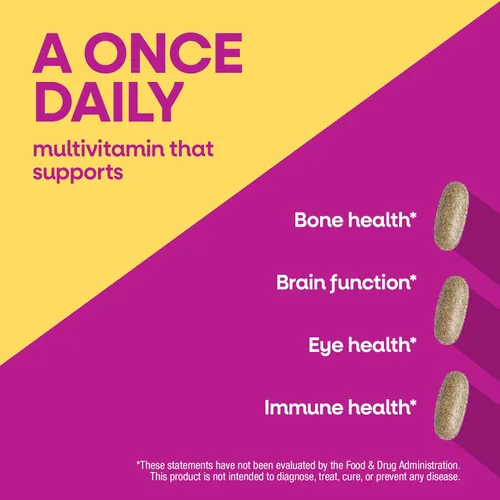 Miniatura 3 de Nature's Way ¡Alive! 50 Plus Tabletas multivitamínicas completas para mujeres, vitamina diaria para mujeres de 50 años, apoya la función saludable